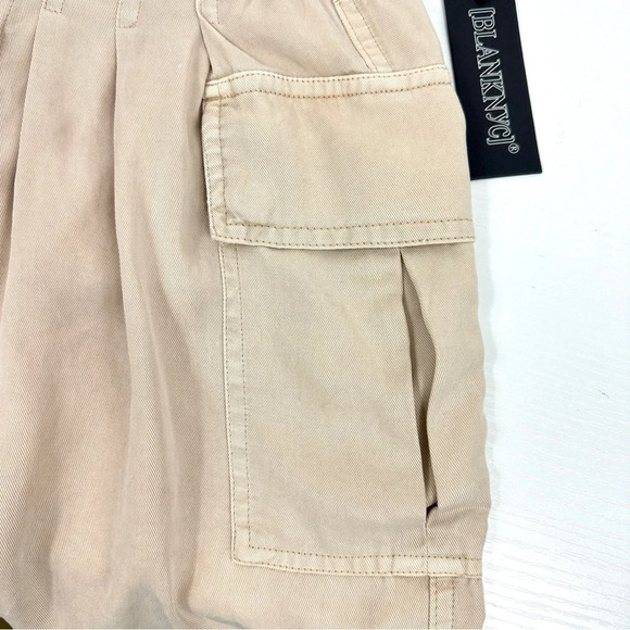 Blank NYC Womens High Waist Pleated Cargo Shorts Size XS-S - Picture 6 of 12